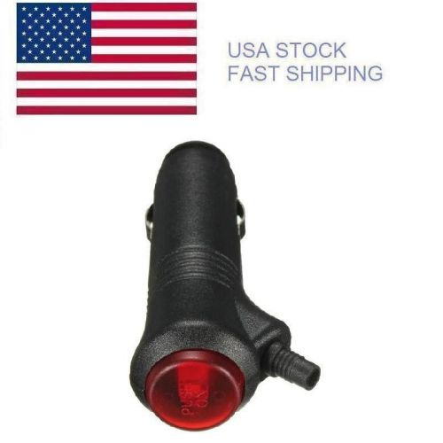 12-24v led car cigarette lighter male socket plug connector fuse usa stock