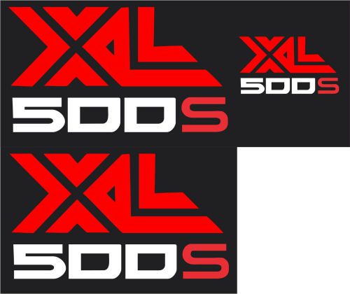 Xl 500s 1982 sidecover decals x 2 plus 1x front plate decal