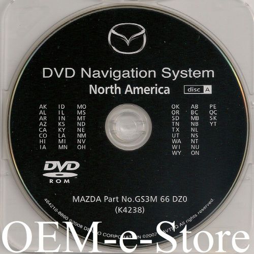 2009 2010 mazda mazda6 cx-9 cx9 rx-8 rx8 navigation dvd map west u.s canada