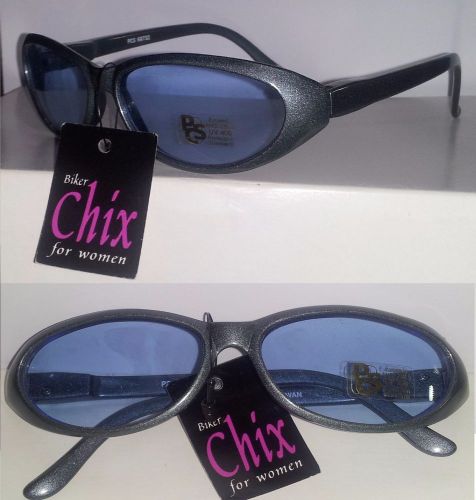 Biker chix mistique 68732 sunglasses metallic blue frame light blue lens spg hng