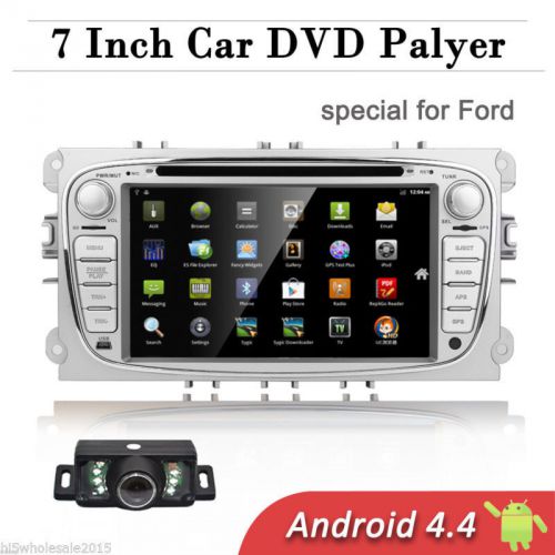 7&#034; android 4.4 wifi-3g car gps stereo radio dvd player for ford focus mondeo mp3