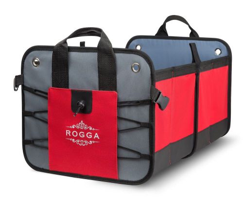 Car trunk organizer by rogga - premium collapsible cargo solution for groceri...
