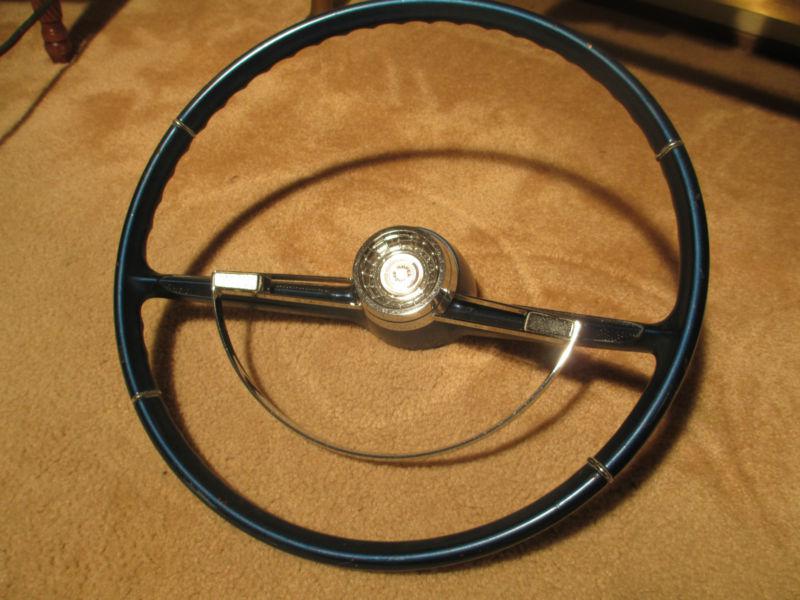 1964 nova super sport steering wheel, original ss with horn ring and center