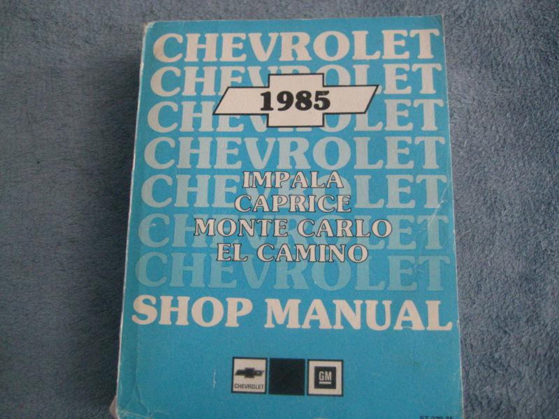 1985 monte carlo service manual