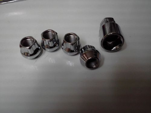 1 set of wheel locks open end bulge acorn 12x1.5