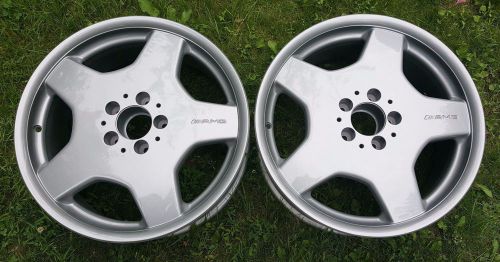 Mercedes amg 18&#034; complete wheel set (4) original and in wonderful condition