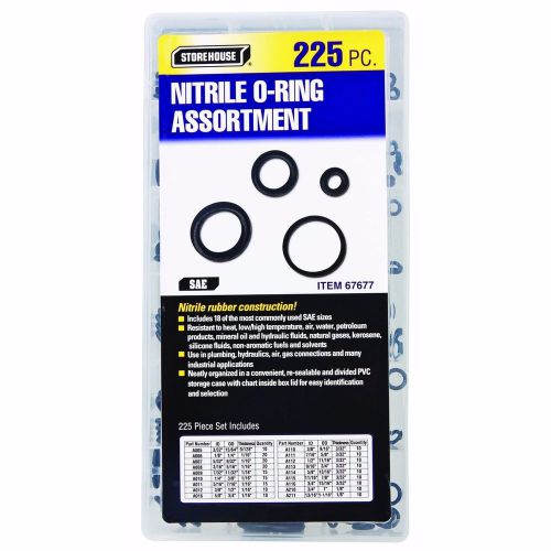 225 piece nitrile o-ring assortment tool standard chart rubber size