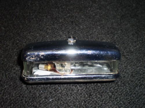 Early triumph spitfire tr license light assembly, new old stock