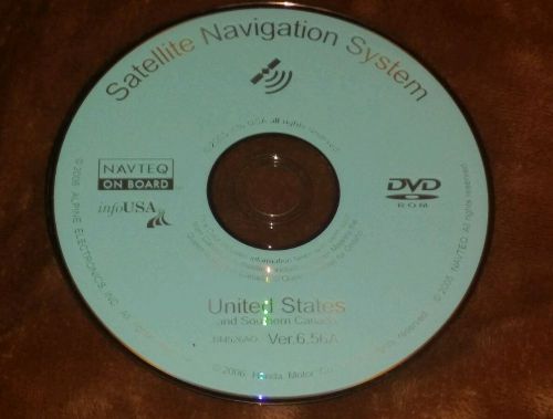 Honda satellite navigation system dvd 2005 ver. 6.56a