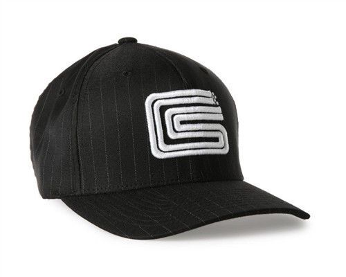 Shelby cs race track logo black pinstripe baseball hat ford mustang gt500 cobra