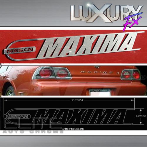 Stainless nissan maxima rear emblem fit for 2004-2008 nissan maxima - luxfx2684