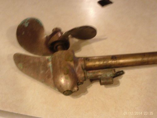 Vintage brass lower unit all brass mercury johnson evinrude