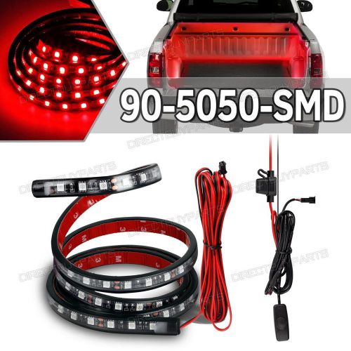 Red 60&#034; led truck bed light kit for ford f250/f350 w on-off switch 5050 smd hot