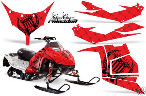 Amr racing decal kit polaris iq race 600 snowmobile sled graphic decal kit s