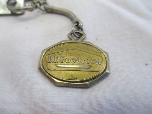 Vintage b.f. goodrich tire company metal key fob key chain