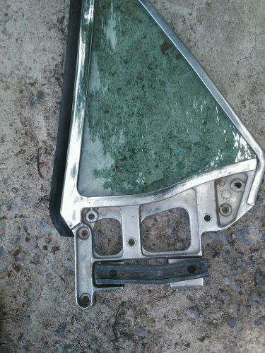 1967 mustang k coupe quarter window assembly glass chrome carlite rh