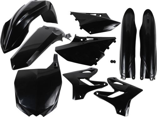 Acerbis full plastic kit black fits: yamaha yz125,yz250