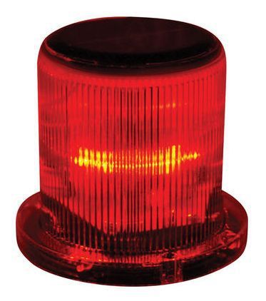 Marine solar warning light - red led marine dock barge safety beacon light