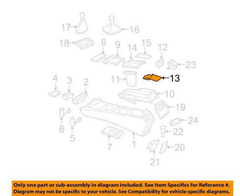 Mercedes mercedes-benz oem 08-14 c300 console-cup holder support 2046830294