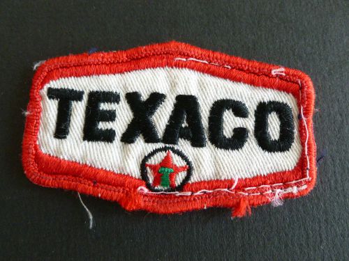 Texaco logo patch small embroidered  old beautiful original vintage