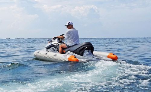 Dockitjet inflatable collar rib kits for personal watercraft pwc jetskis fishing