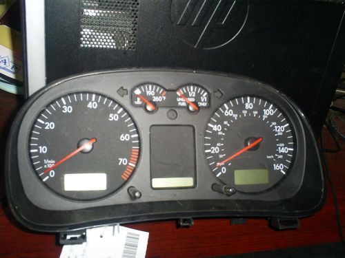 Volkswagen jetta speedometer cluster; (cluster), vin m 8th digit, 2.8l (6 cyl)