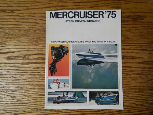 Mercruiser 1975 stern drives/ inboards sales brochure