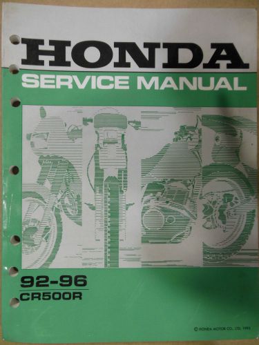 Honda 1992-1996 cr500r service manual