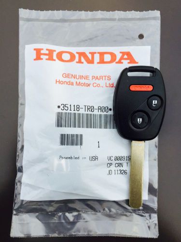 Genuine honda civic 2012-2013 key keyless entry remote fob  part # 35118-tr0-a00