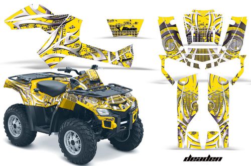 Can am amr racing graphics sticker kits atv canam outlander 500/650 decals deady