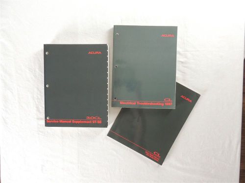 1997-98 acura 3.0cl service manual supplement plus 2 extra manuals