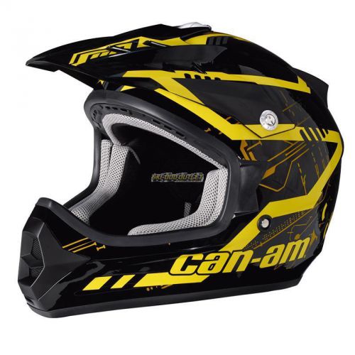 Can-am x-1 cross mission helmet - yellow