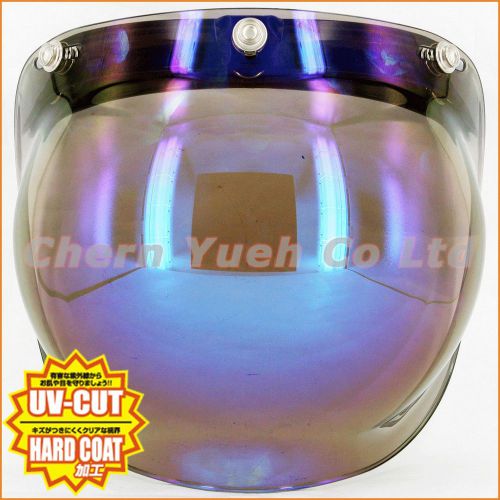 Uv mirror iridium bubble shield helmet visor face mask flip up base for afx hjc