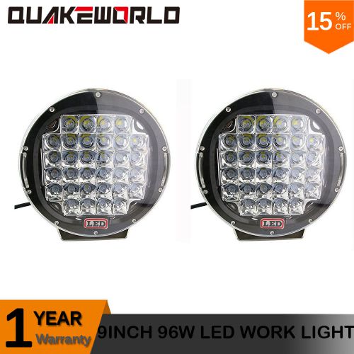 2× 9inch 96w round cree led driving spotlight arb replace offroad 4wd truck jeep