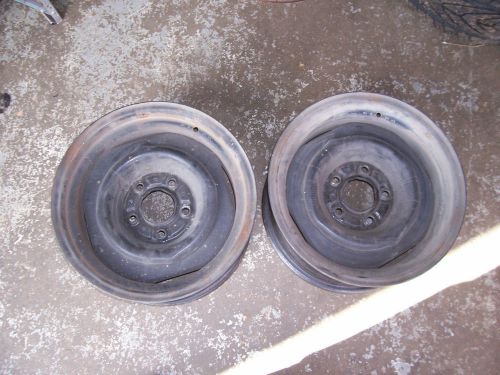 Chev  15x7 4 3/4 bolt pattern factory steel tj code  wheels (2)