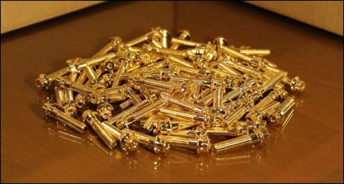 160x gold split rim bolts m7 x 32mm bbs rs oz wheels high tensile steel screws