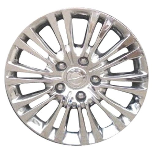 Oem reman 17x6.5 alloy wheel, rim sparkle silver painted with polished face-2402