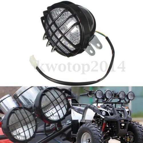 Black atv go kart led headlight for taotao sunl roketa 70cc 110cc 125cc 200cc