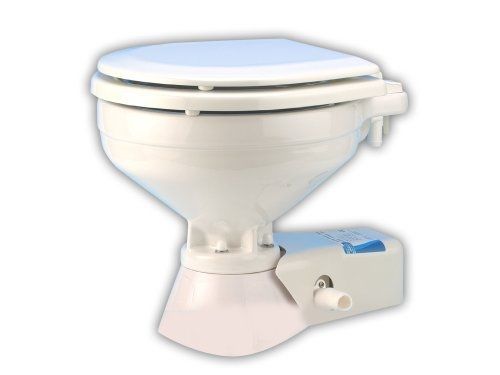 Jabsco 37245-0092 marine quiet flush marine electric toilet with intake pump
