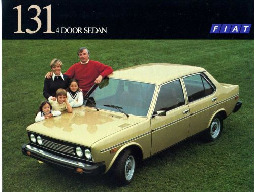 Fiat 131 4 door sedan 1977 dealer brochure