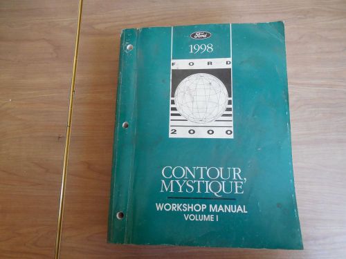 1998 ford contour mystique service shop repair manual -  volume 1 only