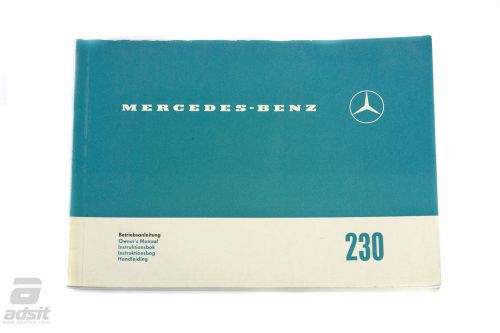 New mercedes-benz owner&#039;s manual 230 1105844296