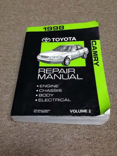 1998 toyota camry toyota factory shop service repair manual oem vol 2 rm589u2