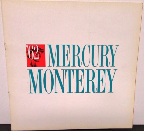 1962 mercury dealer prestige sales brochure monterey station wagon rare