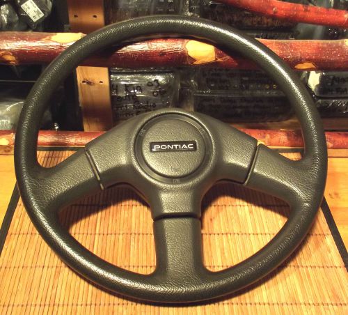 91 92 93 94 95 pontiac sunrunner gray steering wheel with horn pad factory oem