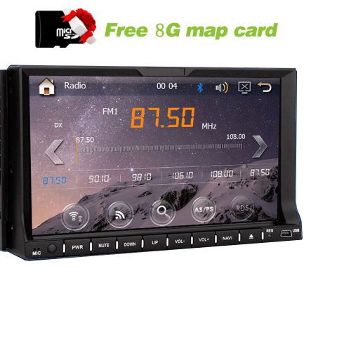 Double 2 din in dash car stereo radio dvd player gps navigation system bluetooth