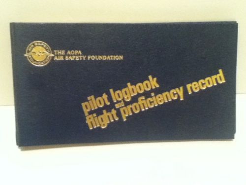 Vintage 1978 unused pilot logbook and flight proficiency record aopa air safety
