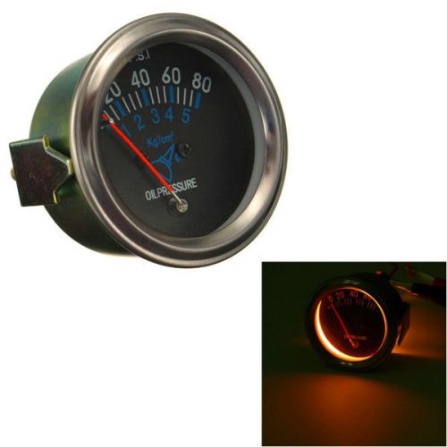 12v dc automotive electrical mechanical fuel oil pressure gauge black fg
