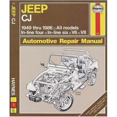 Haynes jeep cj repair manual  50020