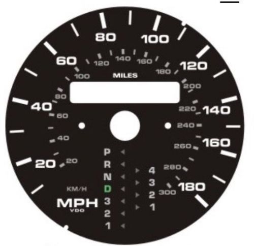 New porsche 964 993 tiptronic speedometer gauge face dial mph